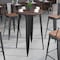 Flash Furniture Round Black Metal Bar Table, 30 CH-51090-40M1-BK-GG - alternate 1